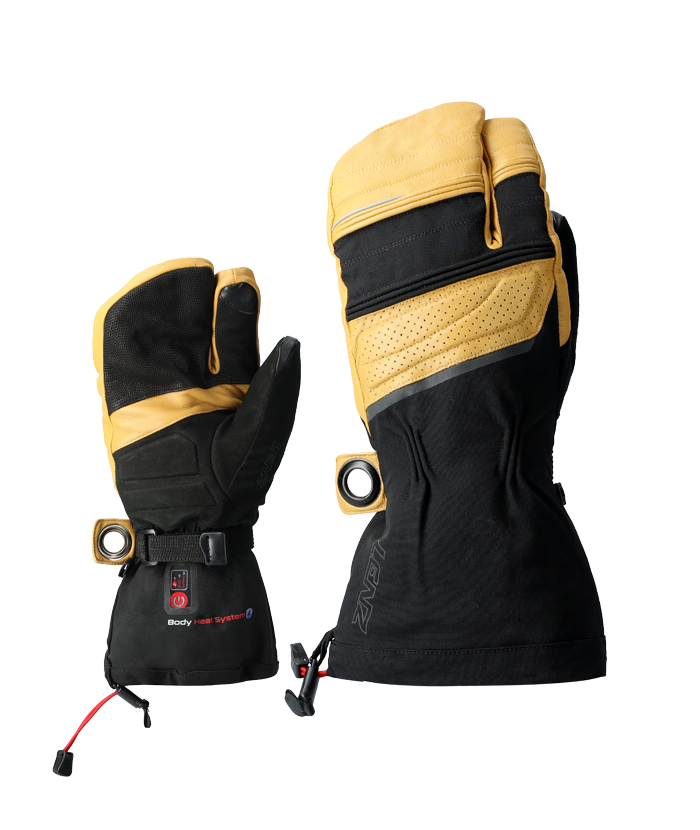 Ski heat gloves LENZ 8.0 | 3-Finger | Men's Women's